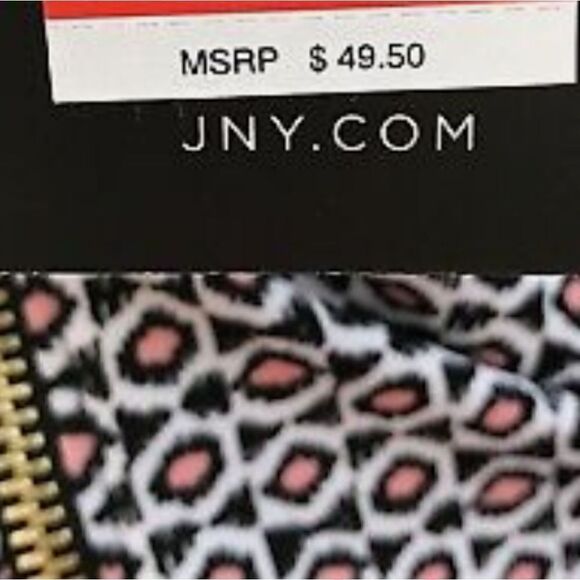 EC JONES NEW YORK SLEEVELESS IKAT CORAL COMBO W/ SIDE ZIPPER SZ.M - Picture 4 of 5